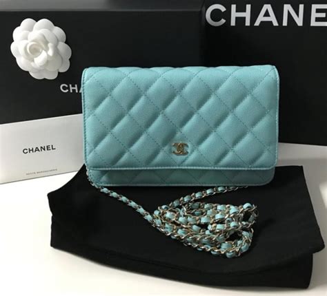 chanel wallet on chain blue|chanel wallet on chain cost.